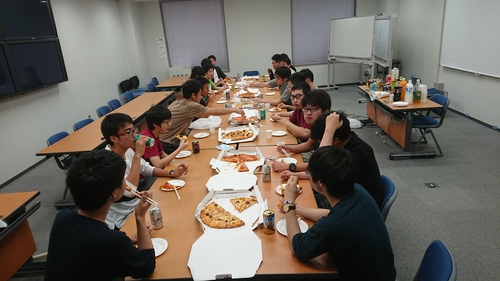 院試壮行会を行いました