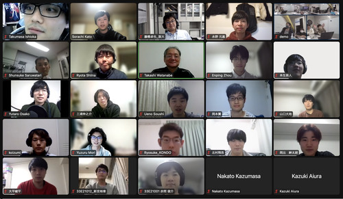 B4, M2, D3の送別会をオンラインで開催しました